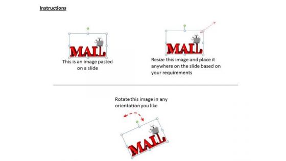 It Business Strategy 3d Man Writing Mail Concept