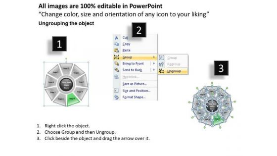 It Business Strategy Steps Circular Demonstration Of Process Level