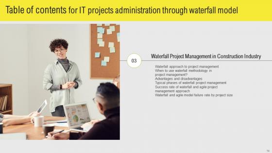 IT Projects Administration Through Waterfall Model Ppt Powerpoint Presentation Complete Deck With Slides
