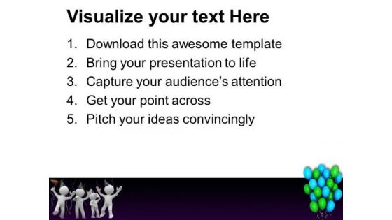 Its Party Time Celebration PowerPoint Templates Ppt Backgrounds For Slides 0513