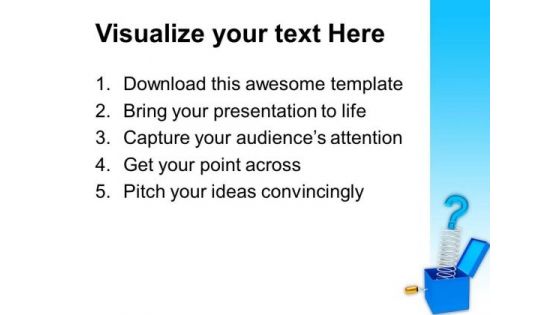 Jack In The Box Question Mark Communication PowerPoint Templates And PowerPoint Themes 1112