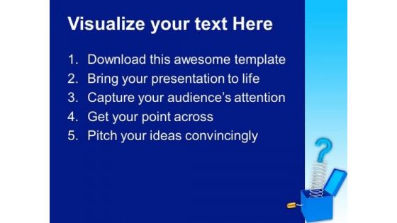 Jack In The Box Question Mark Communication PowerPoint Templates And PowerPoint Themes 1112