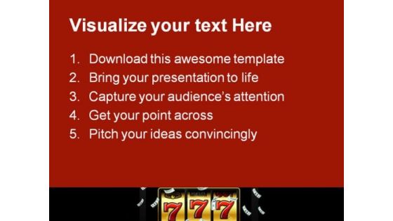 Jackpot Winner Games PowerPoint Themes And PowerPoint Slides 0511