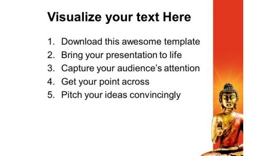 Jain Buddha Statue Religion PowerPoint Templates And PowerPoint Themes 0812