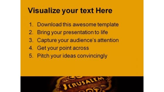 Jerusalem Bible Religion PowerPoint Backgrounds And Templates 1210