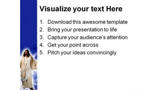Jesus Christ Religion PowerPoint Themes And PowerPoint Slides 0811