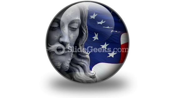 Jesus In America People PowerPoint Icon C