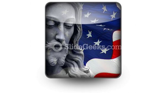 Jesus In America People PowerPoint Icon S