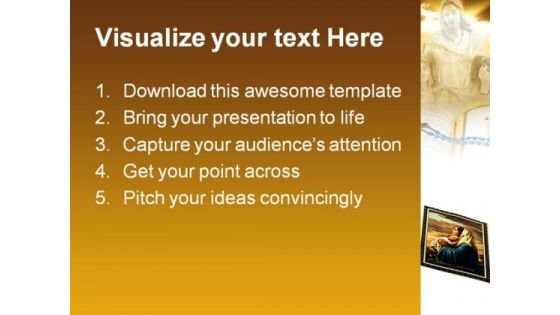 Jesus Religion PowerPoint Template 1110