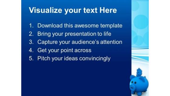 Jigsaw Pieces On Piggy Bank Solution PowerPoint Templates And PowerPoint Themes 1012