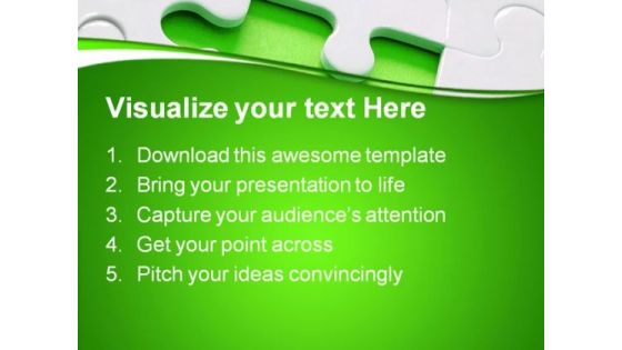 Jigsaw Puzzle Business PowerPoint Templates And PowerPoint Backgrounds 0611