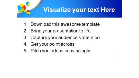 Jigsaw Puzzle Business PowerPoint Themes And PowerPoint Slides 0811