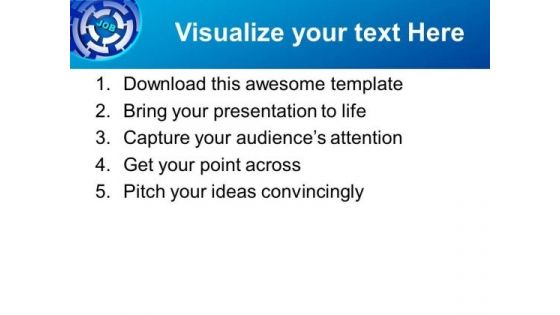 Job Concept With Labyrinth Opportunity Success PowerPoint Templates Ppt Backgrounds For Slides 0313