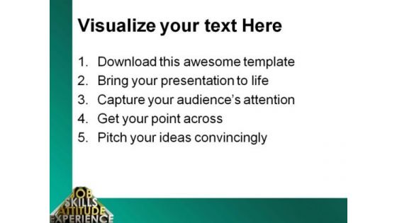 Job Skills Business PowerPoint Themes And PowerPoint Slides 0411