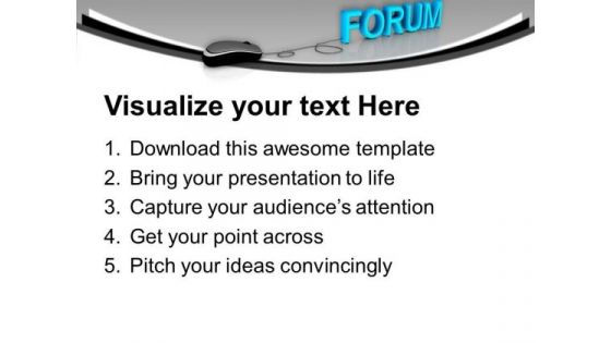Join Forum For Problem Solving PowerPoint Templates Ppt Backgrounds For Slides 0813