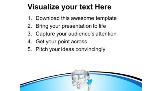 Join The Last Piece To Complete Task PowerPoint Templates Ppt Backgrounds For Slides 0513