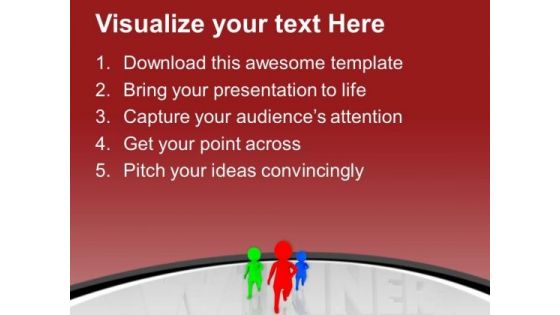 Join The Race Of Business Growth PowerPoint Templates Ppt Backgrounds For Slides 0613