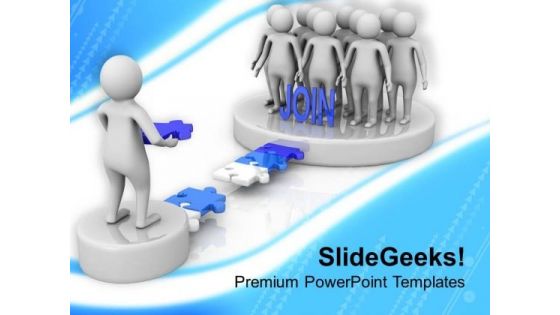 Join The Right Community PowerPoint Templates Ppt Backgrounds For Slides 0713
