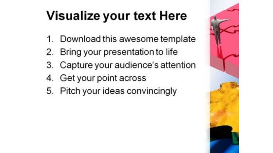 Joining Missing Jigsaw Puzzle Business PowerPoint Themes And PowerPoint Slides 0711