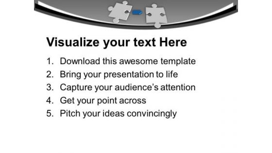 Joint The Two Puzzle For Solution PowerPoint Templates Ppt Backgrounds For Slides 0613