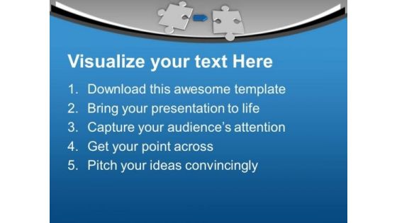 Joint The Two Puzzle For Solution PowerPoint Templates Ppt Backgrounds For Slides 0613