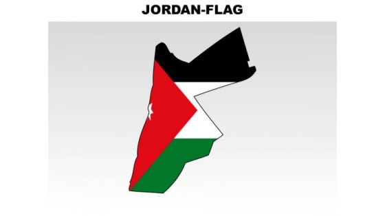 Jordan Country PowerPoint Flags