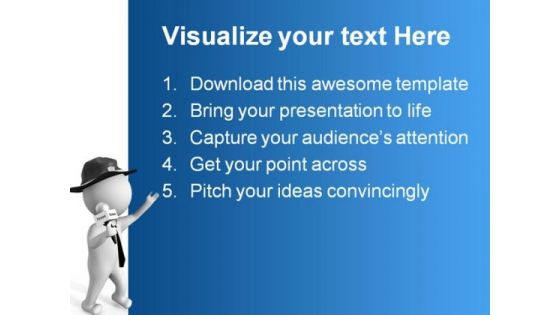 Journalist With Microphone Global PowerPoint Themes And PowerPoint Slides 0411