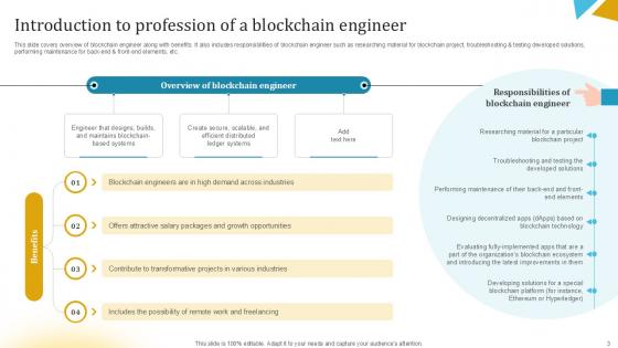 Journey to Blockchain Engineering Excellence Ppt Presentation BCT CD V