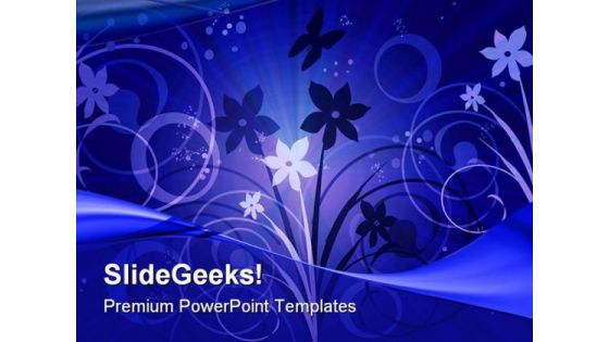Joyfull Flowers Abstract PowerPoint Templates And PowerPoint Backgrounds 0511