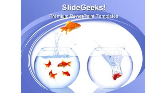 Jump Out Animals PowerPoint Template 0510