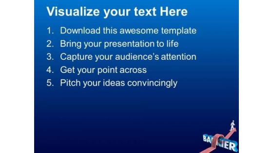 Jump The Barrier For Success PowerPoint Templates Ppt Backgrounds For Slides 0613