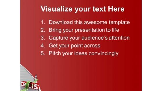 Jump The Crisis In Business PowerPoint Templates Ppt Backgrounds For Slides 0613