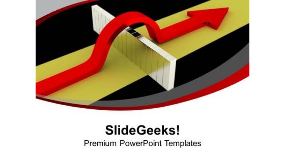 Jump The Hinderance Of Success Path PowerPoint Templates Ppt Backgrounds For Slides 0713