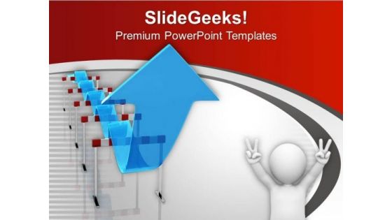 Jump The Hurdle For Success PowerPoint Templates Ppt Backgrounds For Slides 0513