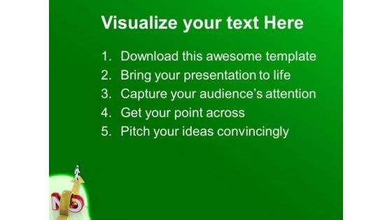 Jump The Negative Barrier In Life PowerPoint Templates Ppt Backgrounds For Slides 0613