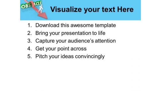 Jump The Obscale To Get Success PowerPoint Templates Ppt Backgrounds For Slides 0413