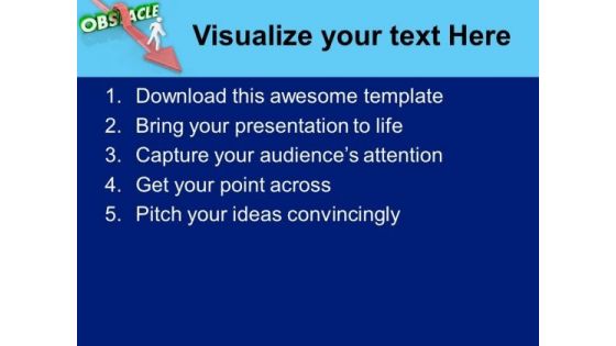 Jump The Obscale To Get Success PowerPoint Templates Ppt Backgrounds For Slides 0413