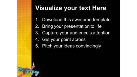 Jump The Questions For Better Future PowerPoint Templates Ppt Backgrounds For Slides 0513