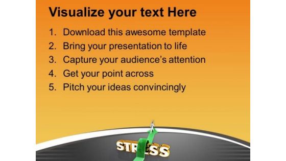 Jump The Stress For Success PowerPoint Templates Ppt Backgrounds For Slides 0613