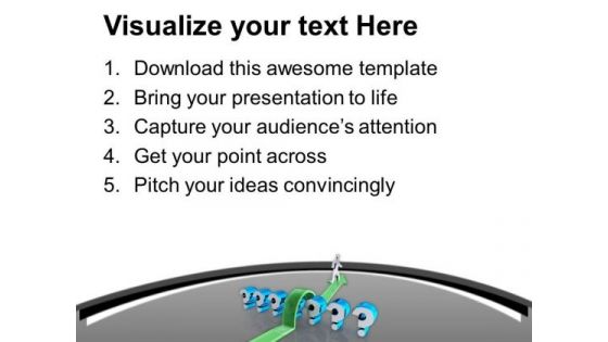 Jump The Unneccesary Questiions PowerPoint Templates Ppt Backgrounds For Slides 0513