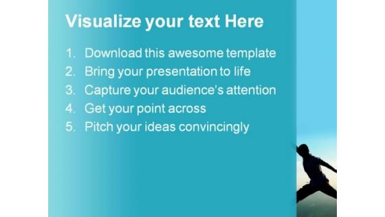 Jump Vacation PowerPoint Templates And PowerPoint Backgrounds 0811