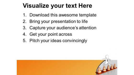 Jumping Traffic Bars Is Riskly PowerPoint Templates Ppt Backgrounds For Slides 0713