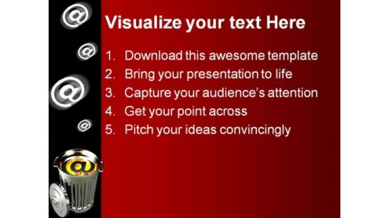 Junk Email Internet PowerPoint Templates And PowerPoint Backgrounds 0211