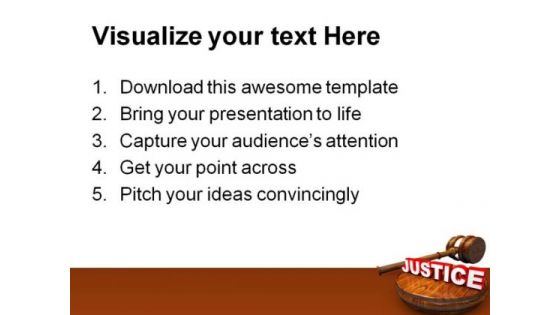 Justice Law PowerPoint Themes And PowerPoint Slides 0411