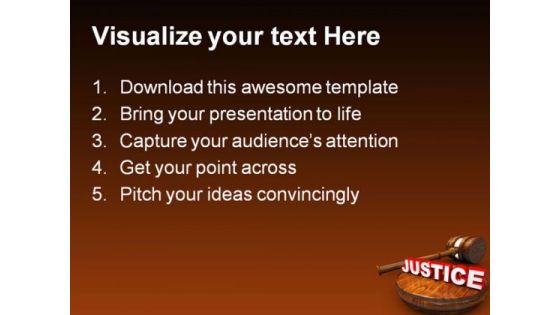 Justice Law PowerPoint Themes And PowerPoint Slides 0411