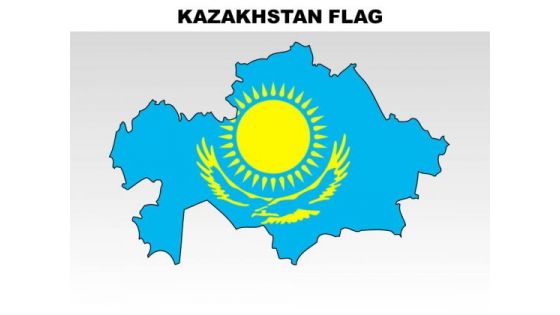 Kazakhstan Of Country PowerPoint Flags