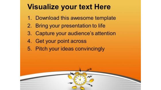 Keep The Track Of Alarm Signs PowerPoint Templates Ppt Backgrounds For Slides 0513