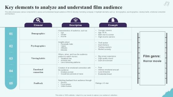 Key Elements To Analyze And Understand Strategic Plan To Increase Film Ppt Example Strategy SS V