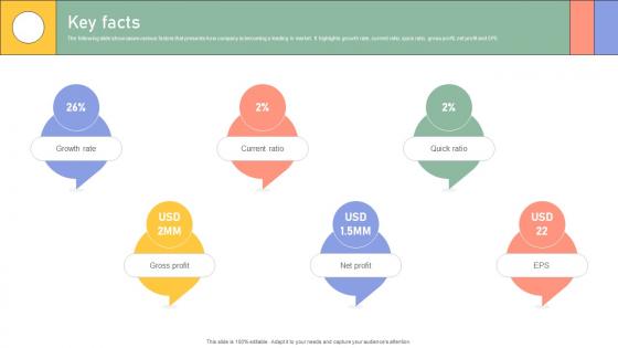 Key Facts Enterprise Software Application Investor Funding Elevator Pitch Deck