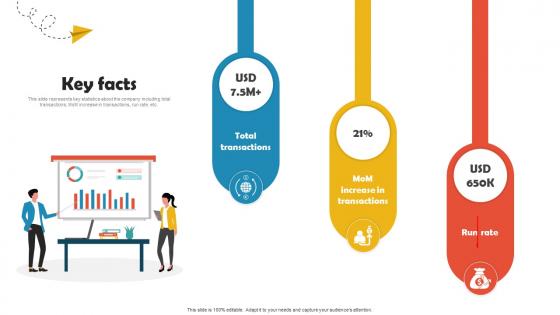 Key Facts Online Travel Agency Investor Funding Elevator Pitch Deck